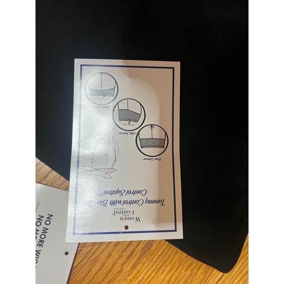 Women with Control Renee Greenstein Black Tummy Control Pull On Pants MP Petite - Picture 4 of 8